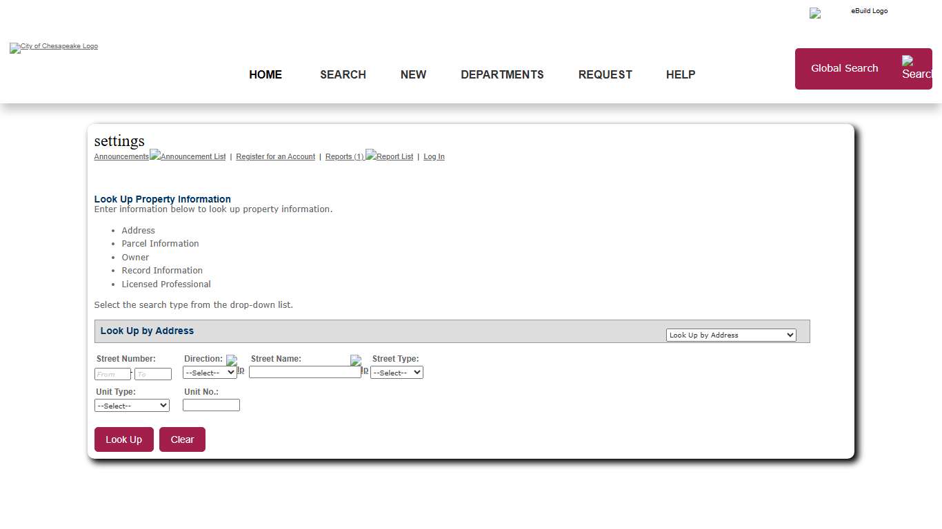 City of Chesapeake eBUILD